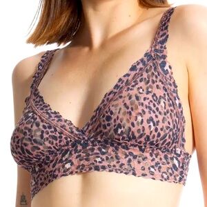 HANKY PANKY Cheetah Print Lace Bralette